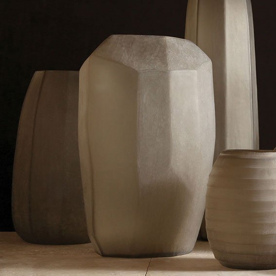 Vaas Cubistic Tall | Smokegrey - NU PUUR & GROEN
