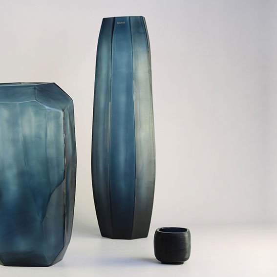 Vaas Koonam Tall | Ocean Blue/Indigo - NU PUUR & GROEN