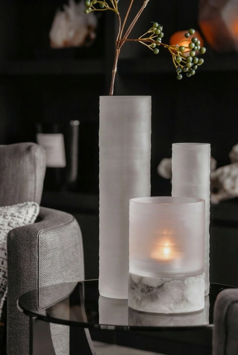 Vaas ONA XL | Frosted White - NU PUUR & GROEN