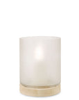 Windlicht Aran L | Clear/Sycamore - NU PUUR & GROEN