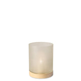 Windlicht Aran M | Clear/Sycamore