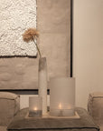 Windlicht Kalle Frosted White | XXLarge - NU PUUR & GROEN