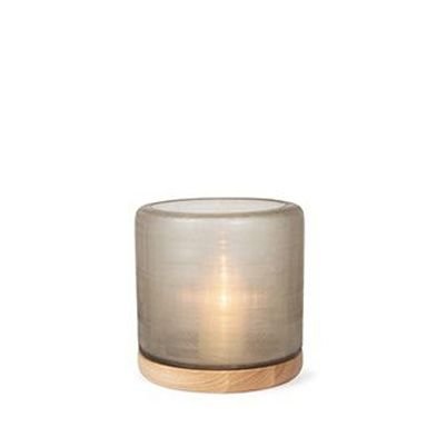 Windlicht Mumbai M | Smokegrey/Oak - NU PUUR & GROEN