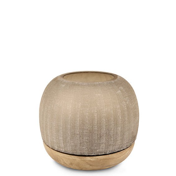 Windlicht Namsam L | Smokegrey/Sycamore - NU PUUR & GROEN