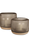 Windlicht San Francisco L | Smokegrey/Sycamore - NU PUUR & GROEN